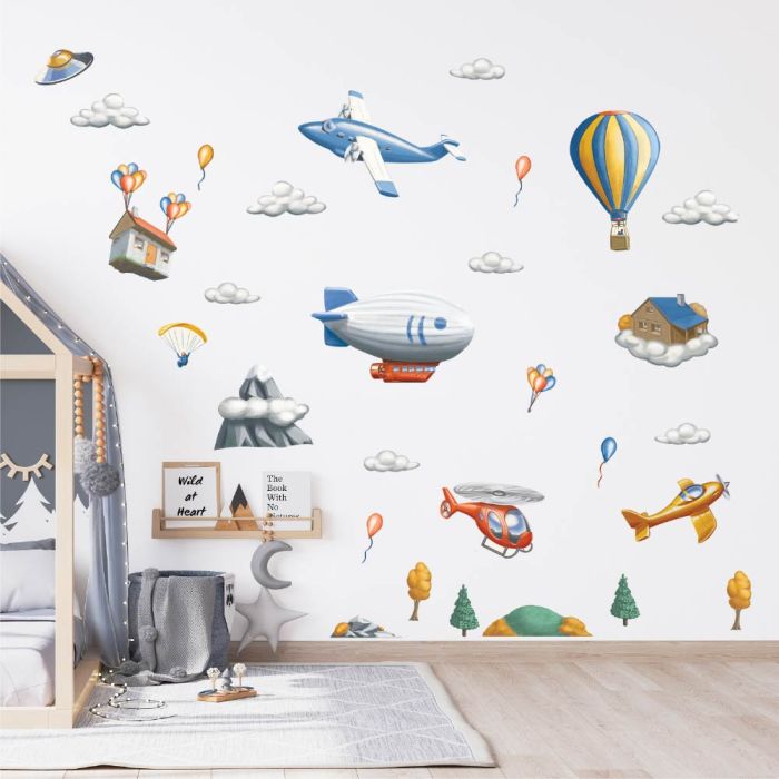 Flugzeuge und Ballons